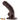 6.29in 8.26in 10.43in Ebony Silicone Soft Real Large Dildo Masturbator