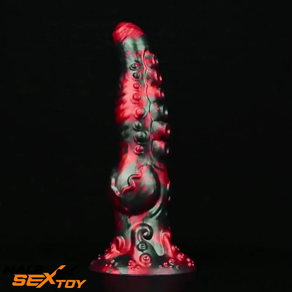 9.65in Silicone Big Soft Thick Tentacle Octopus Monster Knot Dildo Male Sex Toy