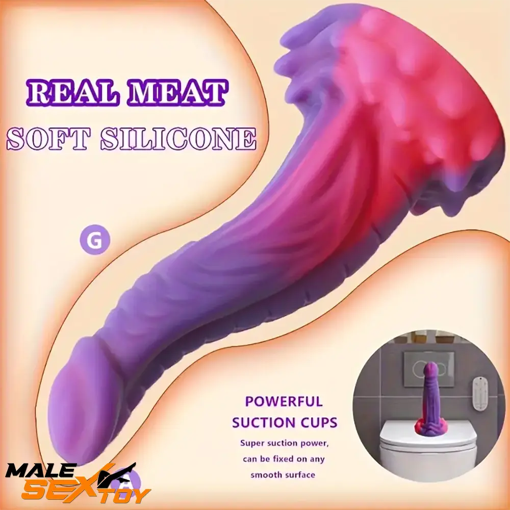 8.07in Fantasy Monster Silicone Soft Big Dildo For Intense Massaging Male Sex Toy