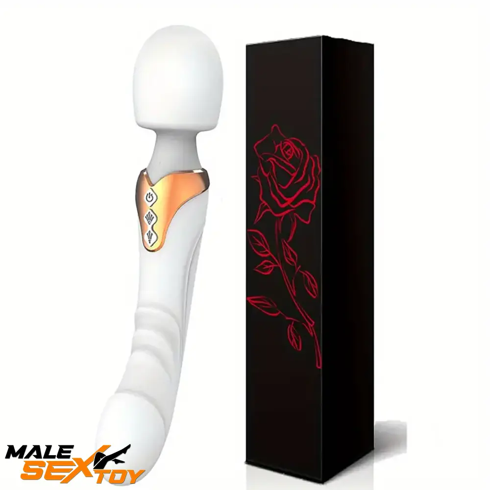 9.96in Dual Motor Silicone Large Wand G-Spot Vibrating Automatic Dildo