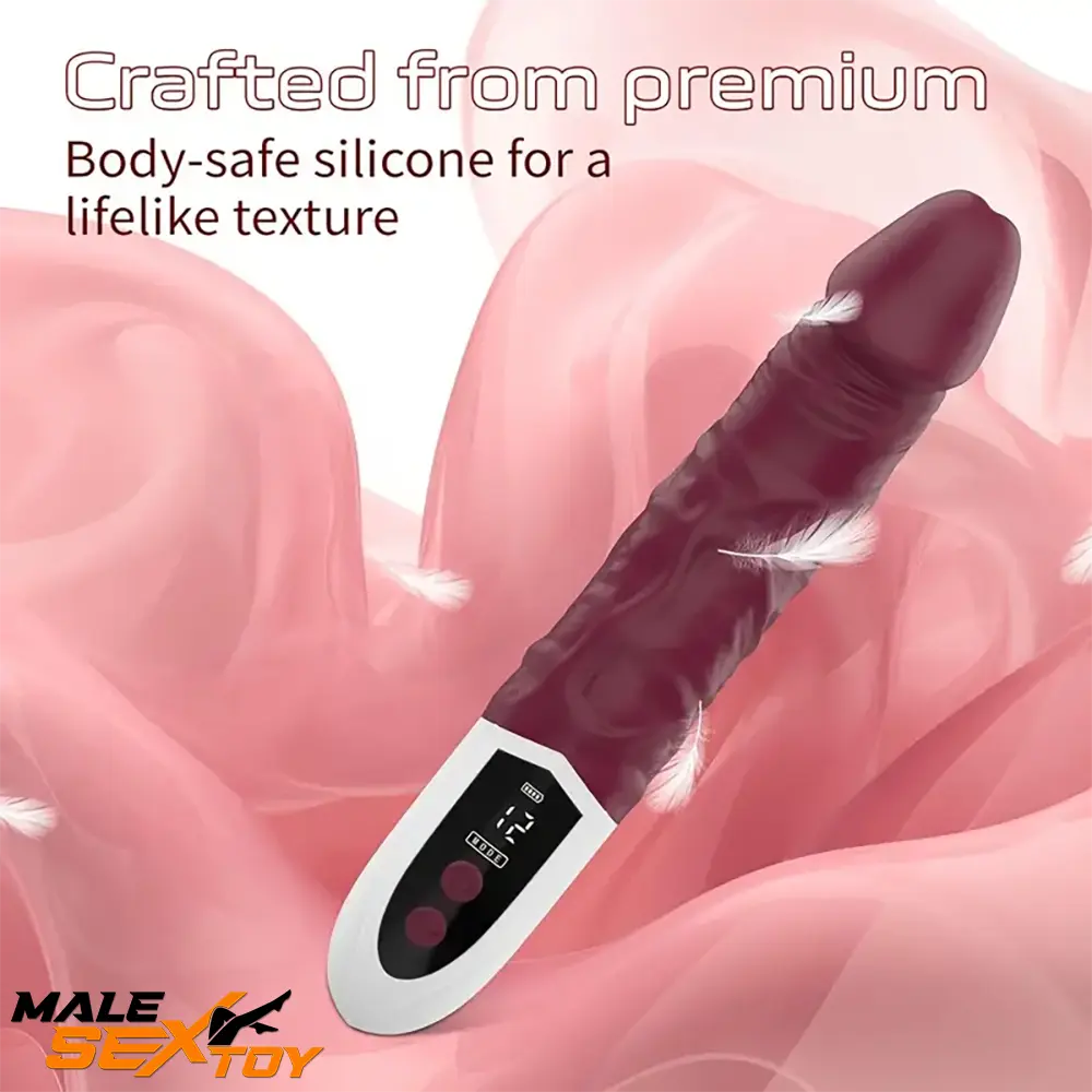 8.97in Premium Silicone Vibrating Realistic Female Electric Dildo Toy