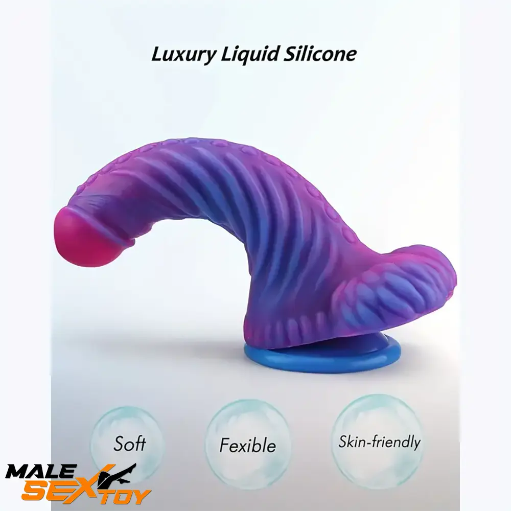 7.48in Fantasy Monster Silicone Dildo For Anus Clit Hand-Free Sex