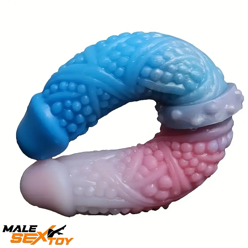 10.62in Tortoise Design Silicone Soft Large Double-headed Spiked Dildo