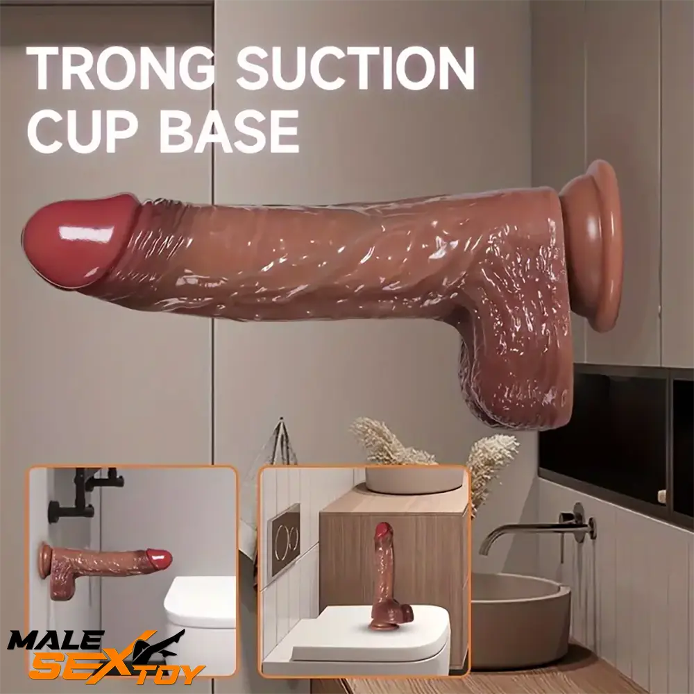 8.66in Silicone 4in1 Heating Thrusting Vibrating Rotation Electric Dildo