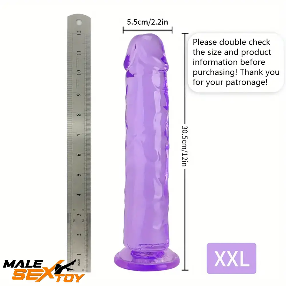 6.06in - 12in TPE Unisex Real Dildo Sex Toy Masturbator Anus Lovers