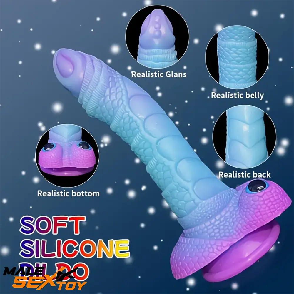 9.08in Silicone Soft Big Dragon Elephant Dildo For Prostate Stimulator